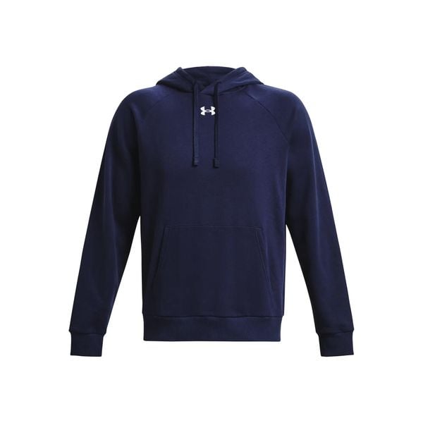 Bluza sportowa męska Under Armour Rival Fleece. Białe bluzy sportowe męskie Under Armour, bez wzorów, z bawełny, sportowe, bez kołnierzyka, bez ramiączek. Za 281.91 zł.