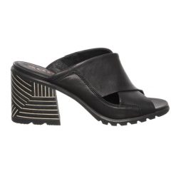 Mule Sorel Nadia Czarne Skóra Naturalna Czarne. Czarne kapcie damskie 318, z gumy. Za 482.99 zł.
