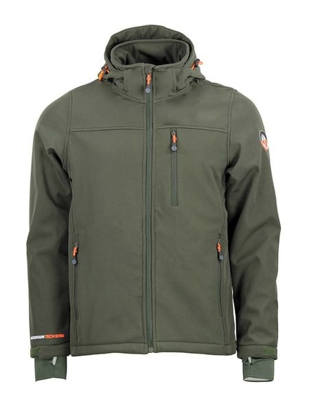 Peak Mountain Kurtka softshellowa "Claude" w kolorze zielonym rozmiar: 3XL. Zielone kurtki outdoor męskie Peak Mountain, xl, bez wzorów, bez kaptura. Za 178.79 zł.