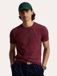 Polo Ralph Lauren T-Shirt 710671438545 Bordowy Slim Fit. Czerwone koszulki polo męskie Polo Ralph Lauren, l, bez wzorów, bez ramiączek. Za 379.99 zł.