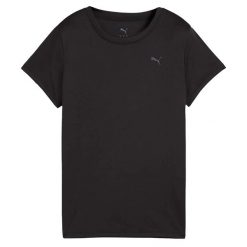 Koszulka Z Grafiką Puma Run Forever Faster Tee W Damskie. Czarne bluzki sportowe damskie Puma, s, bez kołnierzyka, bez ramiączek. Za 109.25 zł.