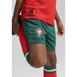 Młodzieżowe szorty Portugalia 2025 PUMA Blessing Green Sugared Almond Beige. Brązowa szorty damskie Puma, bez wzorów, młodzieżowe. Za 239.96 zł.