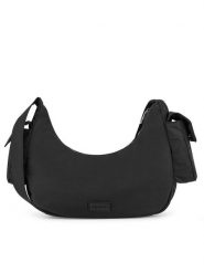 JENNY Torebka JNY-M-007-07 Czarny. Czarne torebki klasyczne damskie Jenny, bez wzorów, z materiału, bez dodatków. Za 139.99 zł.