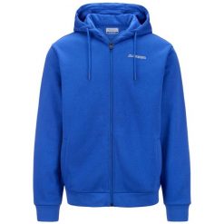 Bluza z kapturem męska Feffox niebieska. Niebieskie bluzy sportowe męskie Kappa, bez wzorów, z bawełny, sportowe, bez kołnierzyka, bez ramiączek. Za 220.20 zł.