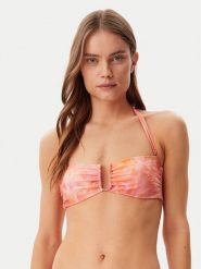 Guess Góra od bikini E5GJ01 KCR12 Różowy. Czerwone bikini damskie Guess, z aplikacjami. Za 179.99 zł.