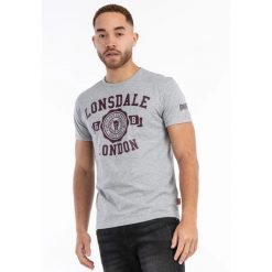 T-shirt regularny Lonsdale Murrister. Czerwone t-shirty męskie Lonsdale, bez wzorów, z bawełny, bez kołnierzyka. Za 121.00 zł.
