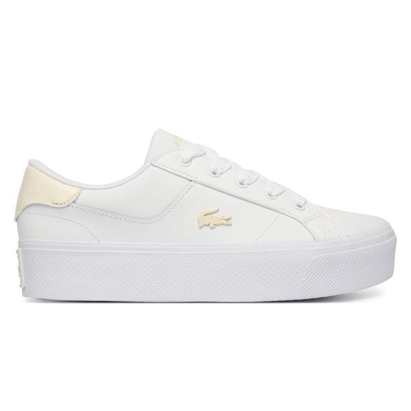 Buty Sportowe Damskie Lacoste Ziane Platform. Białe buty sportowe na co dzień damskie Lacoste, bez wzorów, z gumy, tenisowe. Za 365.20 zł.