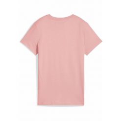 Damska koszulka z logo ESS No. 1 PUMA Pink Fruit. Czerwone bluzki damskie Puma, s, bez wzorów, bez ramiączek. W wyprzedaży za 69.00 zł.