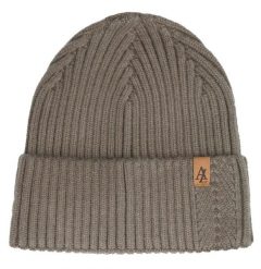 Czapka Jesienno-Zimowa (beanie) – Alties - Kolor Kawy z Mlekiem. Czapki męskie Alties, na zimę, bez wzorów, z dzianiny, sportowe. Za 59.00 zł.