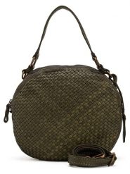Melina C Skórzana torebka "Belfiore" w kolorze ciemnozielonym - 25 x 23 x 6 cm rozmiar: onesize. Zielone torebki klasyczne damskie Melina C, bez wzorów, z materiału, bez dodatków. Za 404.99 zł.