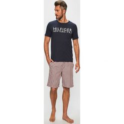 Tommy Hilfiger - Piżama. Niebieskie piżamy męskie Tommy Hilfiger, m, bez wzorów, z bawełny, bez ramiączek. W wyprzedaży za 249.90 zł.