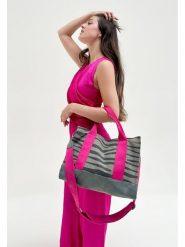 Fritzi aus Preußen Shopper bag w kolorze szaro-różowym - 40 x 29,5 x 14 cm rozmiar: onesize. Różowe shopper bag damskie Fritzi aus Preußen, bez wzorów, z materiału, na ramię, bez dodatków. Za 147.91 zł.