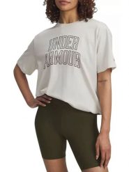 Under Armour Koszulka "Campus" w kolorze białym rozmiar: M. Białe t-shirty damskie Under Armour, m, bez wzorów, bez kołnierzyka. Za 100.28 zł.