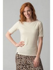 Alife and kickin Koszulka "Hilde" w kolorze kremowym rozmiar: XXL. Brązowe bluzki damskie Alife and Kickin, xxl, bez wzorów, z bawełny, bez kołnierzyka, bez ramiączek. Za 43.99 zł.