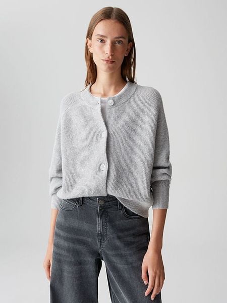 OPUS Kardigan w kolorze szarym rozmiar: 40. Szare kardigany damskie Opus, bez wzorów, z wełny. Za 173.99 zł.