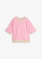 Luźna bluza z mieszanki bawełny. Czerwone bluzy bez kaptura damskie bonprix, z bawełny. Za 99.99 zł.