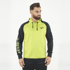 Męska Kurtka Biegowa STORED Zielona-Limonkowa-Czarna. Czarne kurtki treningowe męskie Legea, m, bez wzorów, z bawełny, do biegania. Za 100.00 zł.