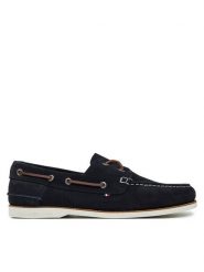 Tommy Hilfiger Półbuty Th Boat Shoe Core Suede FM0FM05387 Granatowy. Niebieskie półbuty męskie Tommy Hilfiger, ze skóry, bez zapięcia. Za 339.99 zł.