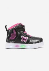 Czarne Płaskie Buty Sportowe Sneakersy za Kostkę z Ledami i Brokatem Ericea. Czarne sukienki niemowlęce Born2be, bez wzorów, z bawełny, bez ramiączek. Za 129.99 zł.