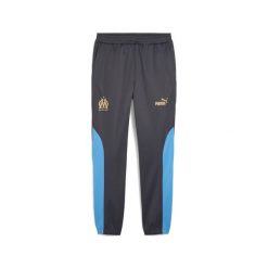 Męskie spodnie Olympique de Marseille ftblNRGY+ PUMA. Brązowe spodnie dresowe męskie Puma, bez wzorów, z dresówki. Za 329.00 zł.