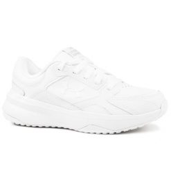 Buty damskie sportowe na trening Under Armour UA W Edge Leather. Białe obuwie treningowe damskie Under Armour, na fitness i siłownię. Za 169.99 zł.