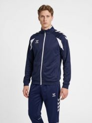 Kurtka z dresu Hummel Core 2.0. Czarne kurtki damskie HUMMEL, xs, bez wzorów, z dresówki, bez kaptura. Za 210.45 zł.