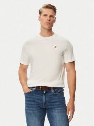 Beverly Hills Polo Club T-Shirt P-SS26M-TS450030WHT Biały Regular Fit. Białe koszulki polo męskie Beverly Hills Polo Club, l, bez wzorów, z bawełny, bez ramiączek. Za 159.99 zł.