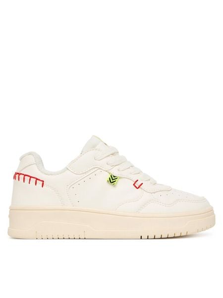 Geox Sneakersy J Lestrella J56NLC 000BC C1000 S Biały. Białe buty sportowe dziewczęce Geox, bez wzorów, ze skóry, bez zapięcia. Za 139.99 zł.