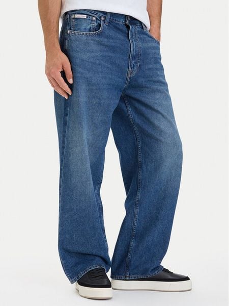 Calvin Klein Jeans Jeansy LV04RH746G Niebieski Baggy Fit. Niebieskie jeansy męskie Calvin Klein Jeans. Za 368.99 zł.