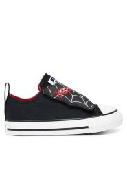 Converse Trampki Chuck Taylor All Star One Strap A15582C Czarny. Czarne trampki i tenisówki chłopięce Converse, bez wzorów, z materiału, retro, bez zapięcia. Za 199.99 zł.
