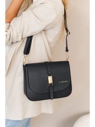 Lia Biassoni Skórzana torebka w kolorze czarnym - 24 x 18 x 8 cm rozmiar: onesize. Czarne torebki klasyczne damskie Lia Biassoni, bez wzorów, z materiału, bez dodatków. Za 295.99 zł.