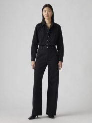 Levi's Kombinezon dżinsowy w kolorze czarnym rozmiar: S. Czarne kombinezony damskie Levi's, s, bez wzorów, z bawełny, bez kołnierzyka, bez ramiączek. Za 201.08 zł.