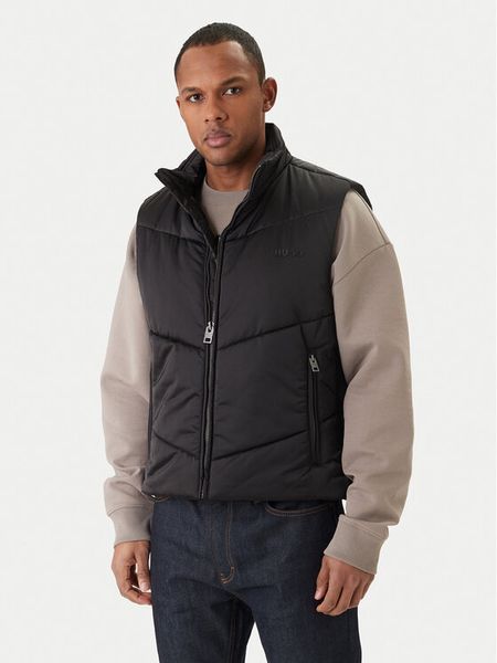 HUGO Bezrękawnik Berolino 2611 50556381 Czarny Regular Fit. Czarne kamizelki męskie Hugo, l, z syntetyku. Za 959.99 zł.