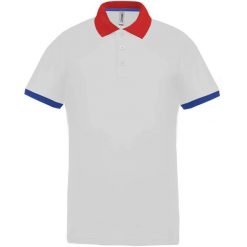 Koszulka polo z piki Proact Performance. Białe koszulki polo męskie PROACTION, m, bez wzorów, z materiału, bez ramiączek. Za 123.50 zł.