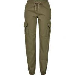 Spodnie damskie Urban Classics wysoka talia Cargo Jogging. Białe spodnie sportowe damskie Urban Classics, m, z dresówki, do biegania. Za 165.00 zł.