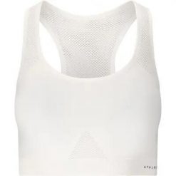 Athlecia Biustonosz sportowy Rosemary V2 Seamless z poliamidu – 1002 White. Białe biustonosze sportowe damskie Athlecia, bez wzorów, z elastanu. Za 131.50 zł.