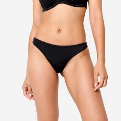 Dół kostiumu kąpielowego surfingowego damski Oalaian Lulu. Czarne bikini damskie OLAIAN, bez wzorów. W wyprzedaży za 39.99 zł.