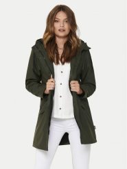 ONLY Kurtka przeciwdeszczowa Sally 15206116 Zielony Regular Fit. Zielone kurtki damskie Only, xs, bez kaptura. Za 149.99 zł.