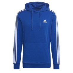 Bluza z 3 paskami adidas Essentials. Białe bluzy sportowe męskie Adidas, bez wzorów, sportowe, bez kołnierzyka, bez ramiączek. Za 213.00 zł.