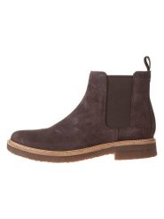 Clarks Skórzane sztyblety "Clarkdale Easy" w kolorze brązowym rozmiar: 45. Brązowe sztyblety męskie Clarks, ze skóry, bez zapięcia. Za 434.95 zł.