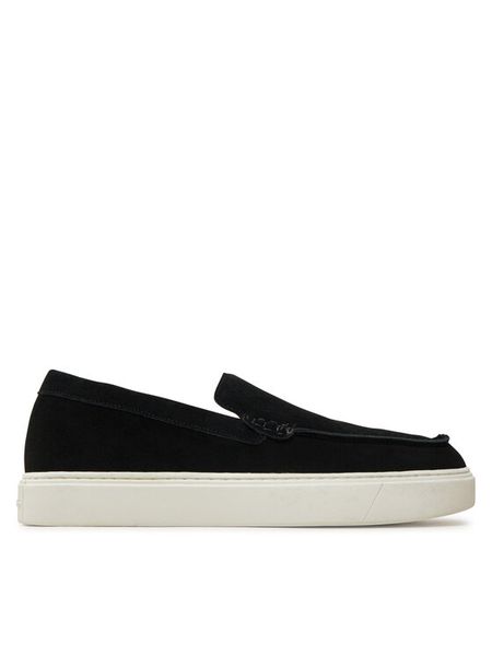 Calvin Klein Półbuty Moccasin Suede HM0HM01794 Czarny. Czarne półbuty męskie CALVIN KLEIN, ze skóry, bez zapięcia. Za 469.99 zł.