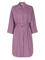 TATUUM Sukienka "Altea" w kolorze fioletowym rozmiar: 38. Różowe sukienki damskie Tatuum, bez wzorów, z bawełny, bez kołnierzyka, bez ramiączek, midi. Za 211.95 zł.