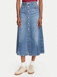BOSS Spódnica jeansowa 50564430 Niebieski Regular Fit. Niebieskie spódniczki damskie Boss, bez wzorów, z bawełny. Za 679.99 zł.