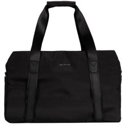 WINGS Torba sportowo - podróżna SKYLARK black 45cm / 18.9 litrów. Czarne torebki klasyczne damskie Wings, w ażurowe wzory, z materiału, duże, bez dodatków. Za 149.99 zł.
