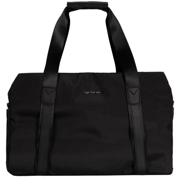 WINGS Torba sportowo - podróżna SKYLARK black 45cm / 18.9 litrów. Czarne torebki klasyczne damskie Wings, w ażurowe wzory, z materiału, duże, bez dodatków. Za 149.99 zł.