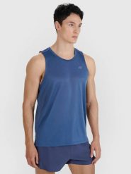 T-SHIRT MĘSKI 4F KOSZULKA TANK TOP SZYBKOSCHNĄCA DO. Czarne t-shirty męskie 4f, m, bez wzorów, z dresówki, bez kołnierzyka. Za 129.99 zł.