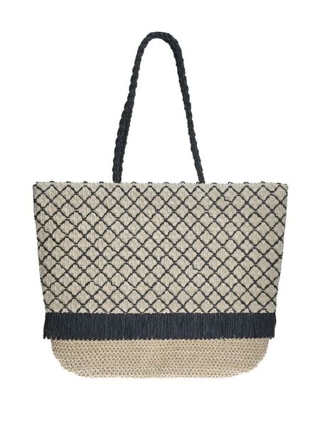 BLE Shopper bag w kolorze beżowym - 40 x 30 x 15 cm rozmiar: onesize. Brązowe shopper bag damskie BLE, bez wzorów, z materiału, na ramię, bez dodatków. Za 58.41 zł.
