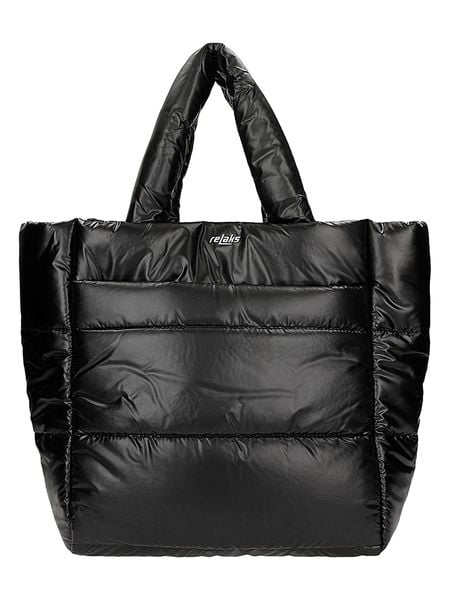 Relaks Torebka w kolorze czarnym - 46 x 29 x 17 cm rozmiar: onesize. Czarne torebki klasyczne damskie Relaks, bez wzorów, z materiału, bez dodatków. Za 144.95 zł.