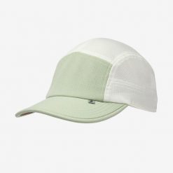 Czapka z daszkiem do biegania Kiprun 5 paneli. Czarne czapki męskie KIPRUN, bez wzorów, z materiału, sportowe. Za 49.99 zł.
