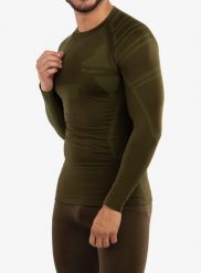 Bluza termoaktywna męska Brubeck Ranger Protect. Zielone bluzy bez kaptura męskie Brubeck, m, z materiału. Za 152.79 zł.